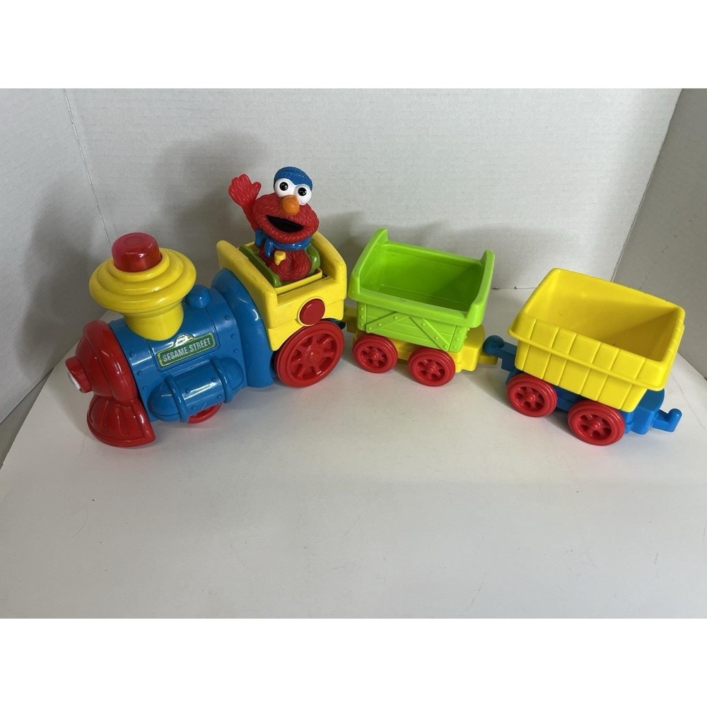 Vintage Elmo Express Train Engine Tyco Sesame Street 1997
